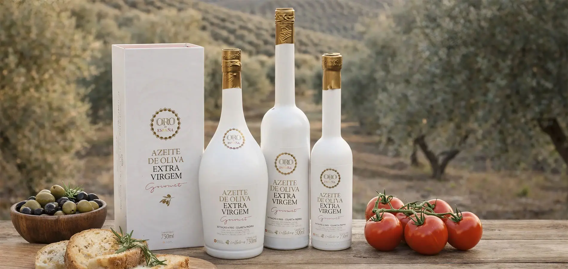 Aceite de oliva virgen extra gourmet español para exportación B2B
