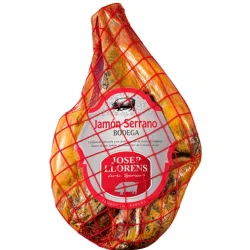 JAMÓN SERRANO BODEGA DESHUESADO JOSEP LLORENS PZA 5,7KG APROX