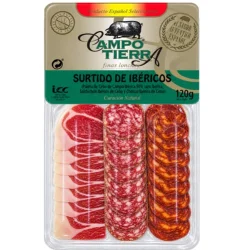 SURTIDO DE IBERICOS DE CEBO DE CAMPO 120GR