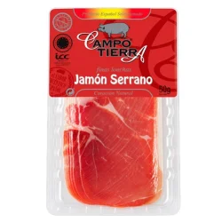 JAMÓN SERRANO LONCHEADO CAMPO TIERRA 50 GR