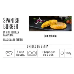SPANISH BURGUER AL SARTEN C/CEBOLLA COCINA DE SENEN 180 GR