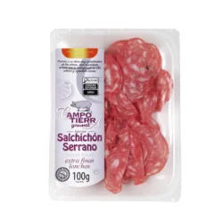 SALCHICHÓN SERRANO CULAR LONCHEADO CAMPO TIERRA  100 GR