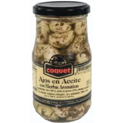 AJOS EN ACEITE CON HIERBAS COQUET 345 GR