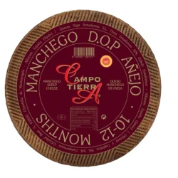 QUESO MANCHEGO CAMPO TIERRA AÑEJO DE LECHE DE OVEJA 9-12 MESES 3,1 KG