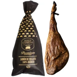 JAMÓN DE BELLOTA 100% IBÉRICO JOSEP LLORENS, PZA 8kg aprox