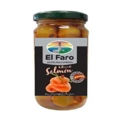 ACEIRTUNA MANZANILLA RELLENA CON SALMON EL FARO 235 GR