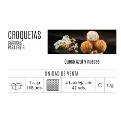 CROQUETAS CL QUESO AZUL Y NUECES FS 42 UN COCINA DE SENEN 714 GR