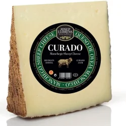 QUESO MANCHEGO  JOSEP LLORENS CURADO DE LECHE DE OVEJA 5-6 MESES CUÑA 150 GR