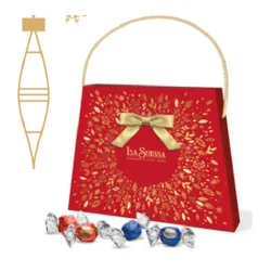 LA SUISSA BORSETTA NATALE PRALINE SOSP ASS 280G CRT 8PZ