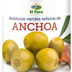 ACEIRTUNA MANZANILLA RELLENA CON ANCHOA EL FARO 235 GR