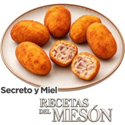 CROQUETA DE SECRETO Y MIEL 35G, BOLSA 500G AF
