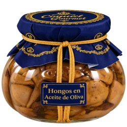 HONGOS PRIMERA EN ACEITE DE OLIVA COQUET GOURMET 240 GR