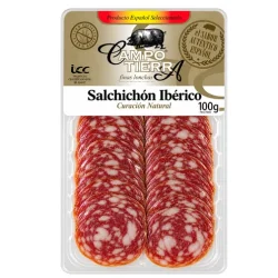SALCHICHÓN IBÉRICO LONCH CAMPO TIERRA 100 GR C/P