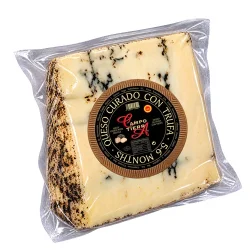 QUESO DE OVEJA CAMPO TIERRA CURADO CON TRUFA NEGRA 5-6 MESES CUÑA 150GR