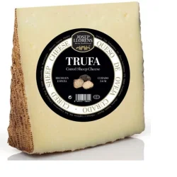 QUESO DE OVEJA  JOSEP LLORENS CURADO CON TRUFA NEGRA 5-6 MESES CUÑA 150 GR
