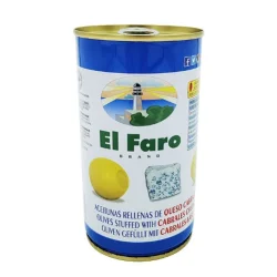 ACEITUNA MANZANILLA RELLENA CON QUESO EL FARO 350 GR