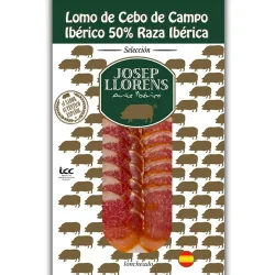 CAÑA DE LOMO DE CEBO CAMPO IBÉRICO 50% RAZA IBÉRICA LONCH.JOSEP LLORENS  75 GR C/P
