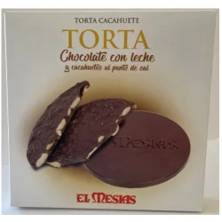 TORTA CHOCOLATE LECHE CON CACAHUETES EL MESIAS 100 GR