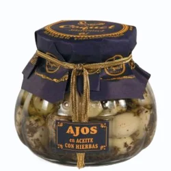 AJOS EN ACEITE CON HIERBAS COQUET GOURMET 240 GR