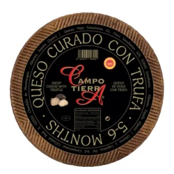QUESO DE OVEJA CAMPO TIERRA CURADO CON TRUFA NEGRA 5-6 MESES 3,4 KG