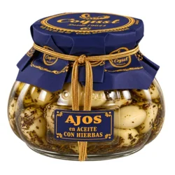 AJOS EN ACEITE CON HIERBAS COQUET GOURMET 240 GR
