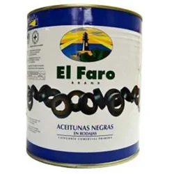 ACEITUNA NEGRAS LAMINADAS EL FARO 2900 GR