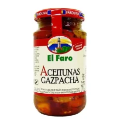 ACEITUNA "GAZPACHA" COCKTAIL CON PICKLES EL FARO 800 GR
