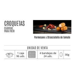 CROQUETAS CL PARMESANO Y STRACCIATELLA DE TOMATE FS 24 UN COCINA DE SENEN 720 GR