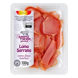 LOMO SERRANO CULAR LONCHEADO CAMPO TIERRA  100 GR
