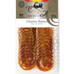 CHORIZO IBÉRICO LONCHEADO CAMPO TIERRA 100 GR C/P