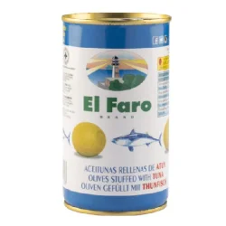 ACEITUNA MANZANILLA RELLENA CON ATUN EL FARO 350 GR