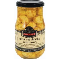 AJOS EN ACEITE CON CURRY COQUET 345 GR