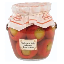 PIMIENTOS BABY RELLENOS DE ACEITUNA COQUET 270 GR