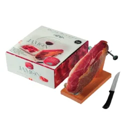 JAMÓN SERRANO MINI JOSEP LLORENES PZA 1KG - KIT JAMONERA Y CUCHILLO