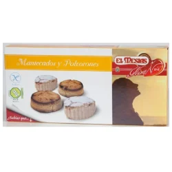 MANTECADOS Y POLVORONES SIN GLUTEN CERTIFICADOS EL MESIAS 120 GR