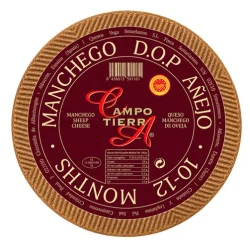 QUESO MANCHEGO CAMPO TIERRA AÑEJO DE LECHE DE OVEJA 9-12 MESES 3,1 KG
