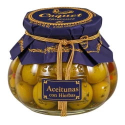ACEITUNA MANZANILLA CON HIERBAS COQUET GOURMET 240 GR
