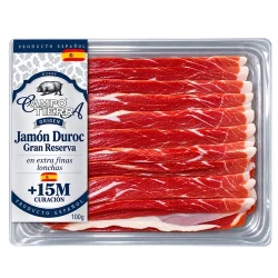 JAMÓN SERRANO GRAN RESERVA LONCHEADO CAMPO TIERRA  100 GR