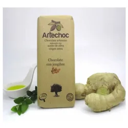 CHOCOLATE NEGRO ARTESANAL CON AOVE Y JENGIBRE 105 GR