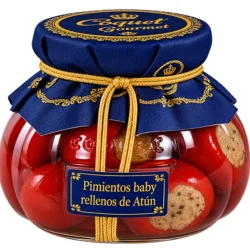 PIMIENTOS BABY RELLENOS  DE ATÚN COQUET GOURMET 240 GR