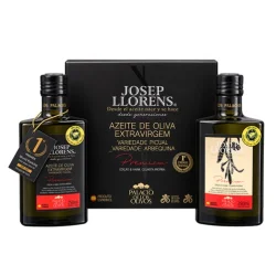 ACEITE DE OLIVA EXTRA VIRGEN ESTUCHE DUO CON BOT. PICUAL 250 ML + BOT. ARBEQUINA 250 ML