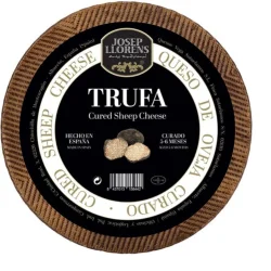 QUESO DE OVEJA  JOSEP LLORENS CURADO CON TRUFA NEGRA 5-6 MESES 3,4KG