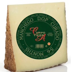 QUESO MANCHEGO CAMPO TIERRA CURADO DE LECHE DE OVEJA 5-6 MESES CUÑA 150 GR
