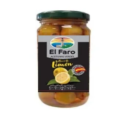 ACEITUNA MANZANILLA RELLENA CON LIMON EL FARO 235 GR