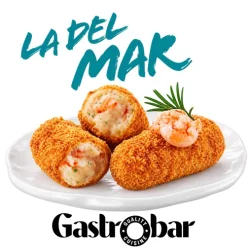 CROQUETAS DE GAMBON LA DEL MAR 40G, BOLSA 480G AF