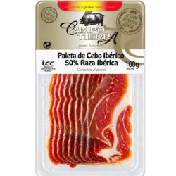 PALETA DE CEBO IBÉRICO 50% RAZA IBÉRICA CAMPO TIERRA LONC. 100G