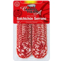 SALCHICHÓN SERRANO LONCHEADO CAMPO TIERRA 100 GR