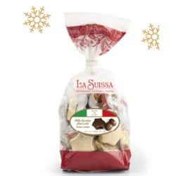 LA SUISSA BUSTA ROSSA FIOCCO NATALE 400G 12PZ