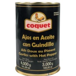 AJOS EN ACEITE CON GUINDILLA COQUET LATA 5KG
