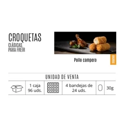 CROQUETAS CL POLLO CAMPERO FS 24 UN COCINA DE SENEN 720 GR